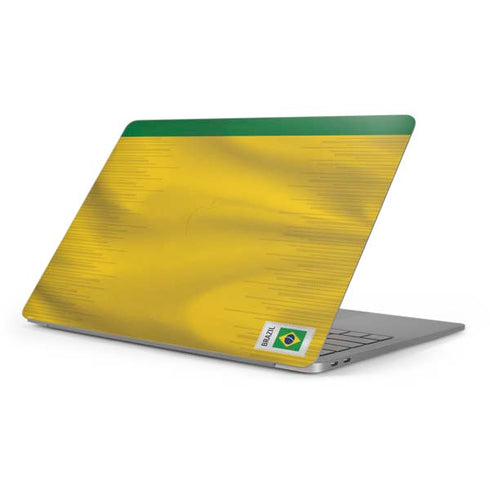 Brazil Soccer Flag Apple MacBook Pro 16-inch Skin